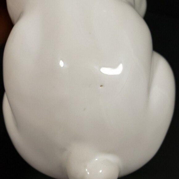 WHITE Ceramic French Bulldog Figurine Statue Sitting French Bulldog Frenchy Male - Picture 10 of 10